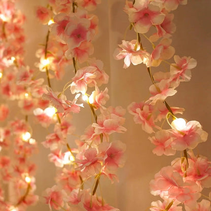 Artificial Sakura Flower Vine with LED lights