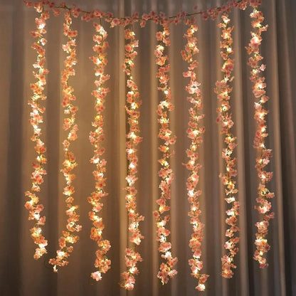 Artificial Sakura Flower Vine with LED lights