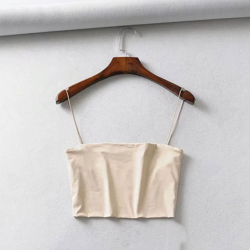 Women’s Basic Strap Crop Top