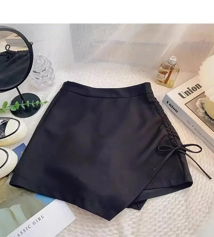 High-Waist Wrap Sk
