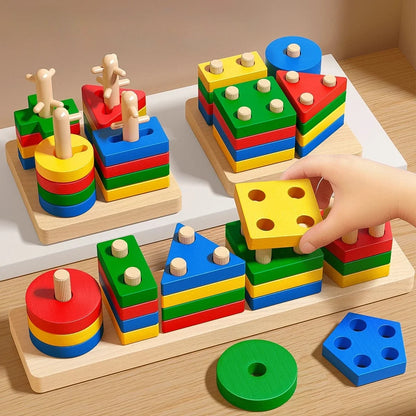 Wooden Sorting Stacking