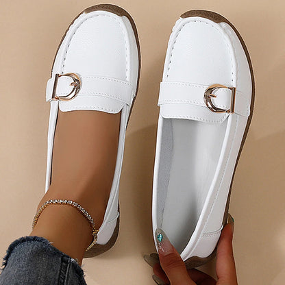 Elegant Buckle Loafers