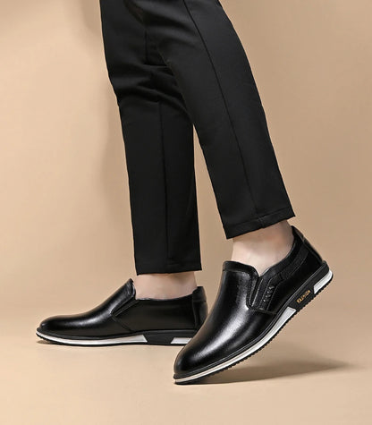 Classic Slip-On Leather Loafers